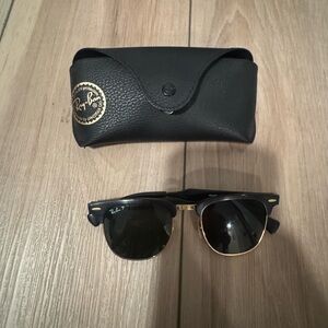 Ray-Ban Classic Black and Gold Sunglasses
